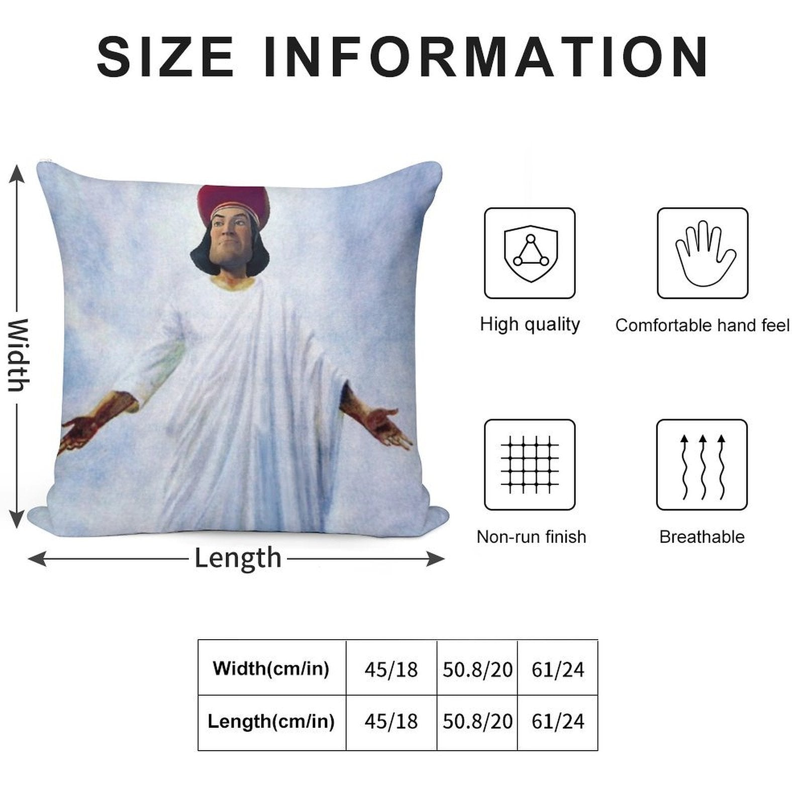 Lord Farquaad As God Soft Gift Ready Throw Pillow