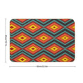 Retro Abstract Pattern Morphing Red Hot Rhombus  Slip-Resistant Bath Mat