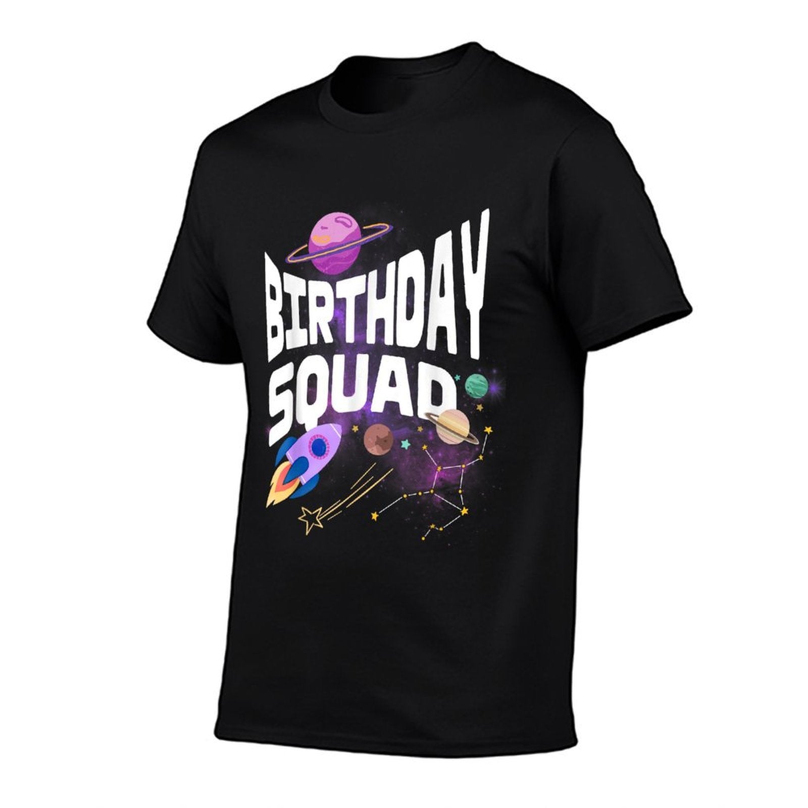 Birthday Squad Space Astronaut Out of World Family Squad  Soft T-Shirt