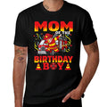 Mom Of The Birthday Boy Fire Truck Firefighter Boys  Soft T-Shirt