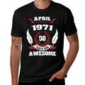 April 1971 50 Years Being Awesome 50th Birthday Celebration  Breathable T-Shirt