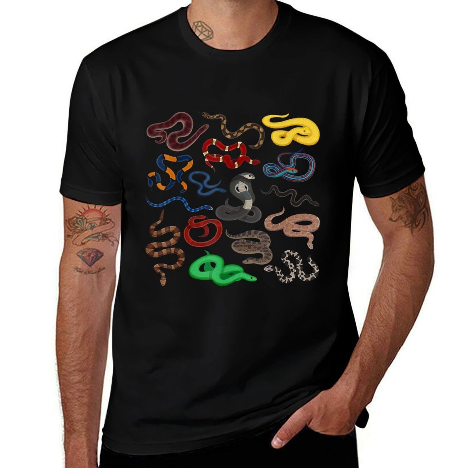 Snake Lover Poison Serpent Venomous Reptile Animal Lover  Graphic-printed T-Shirt