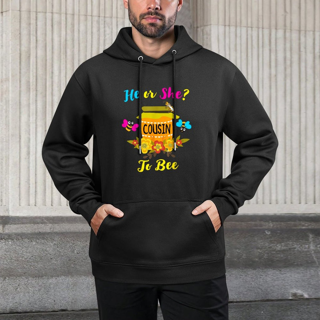 Gender Reveal What Will It Bee He Or She Cousin To Bee Funny Moisture-Wicking Hoodie
