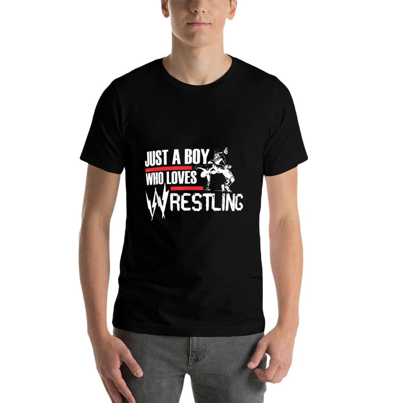 Just A Boy Who Loves Wrestling, Wrestler Wrestle, Fighter 2  Classic T-Shirt