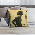Sly Victorian Fox Soft Ultra-Soft Texture Throw Pillow