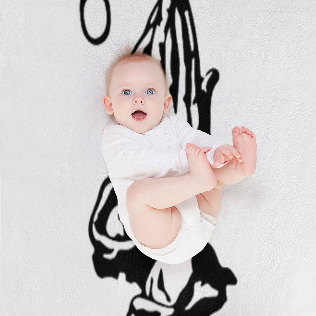 Drizzy Hands Praying Sustainable Throw Blanket