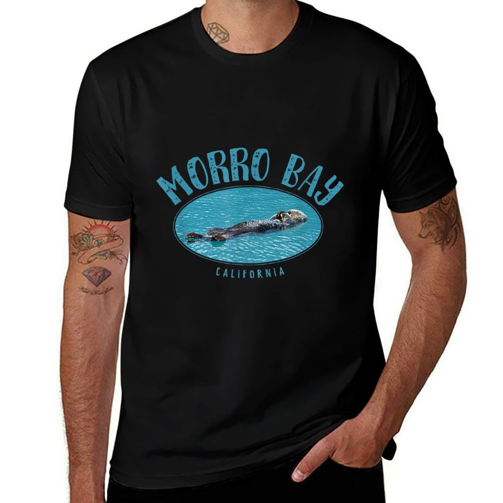 Morro Bay California Sea Otter Design  Odor-resistant T-Shirt
