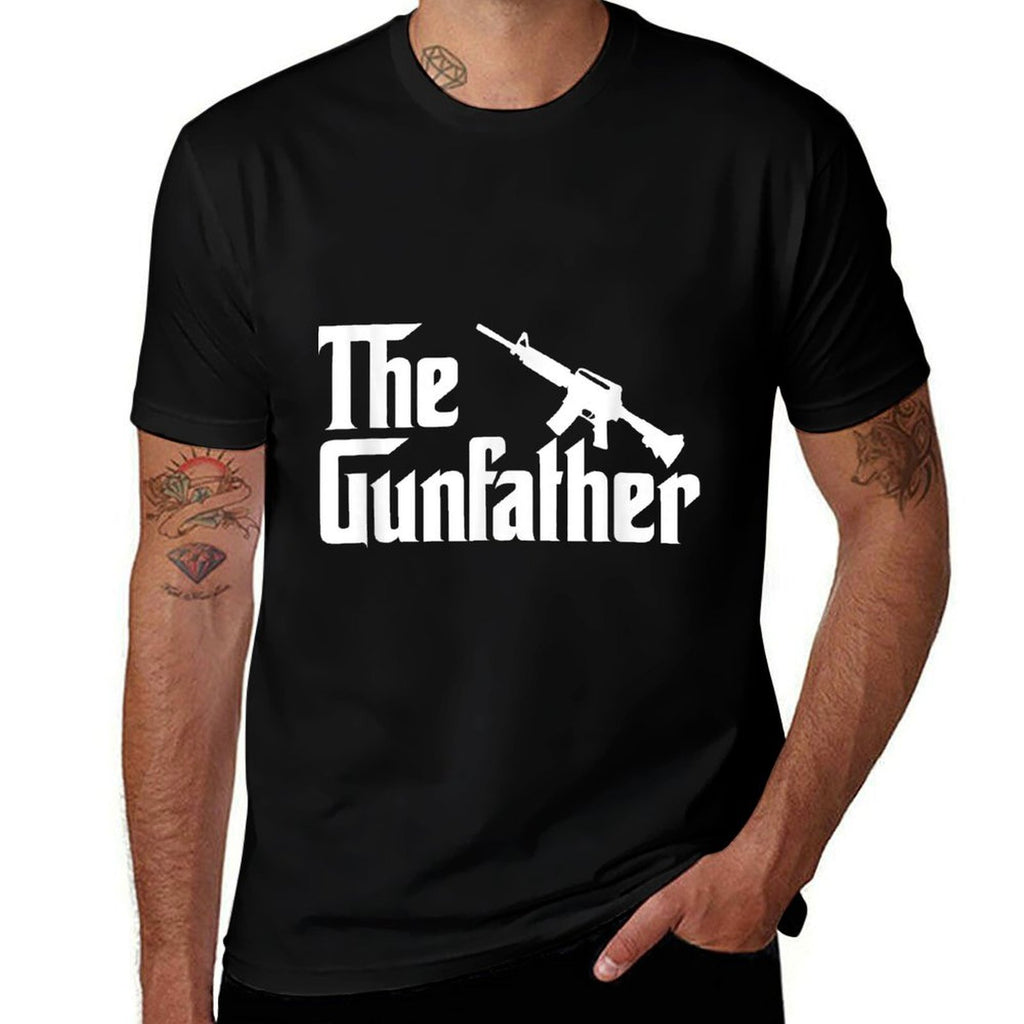 The Gun Father Funny Gun Owners For Dad  Summer-ready Fabric T-Shirt