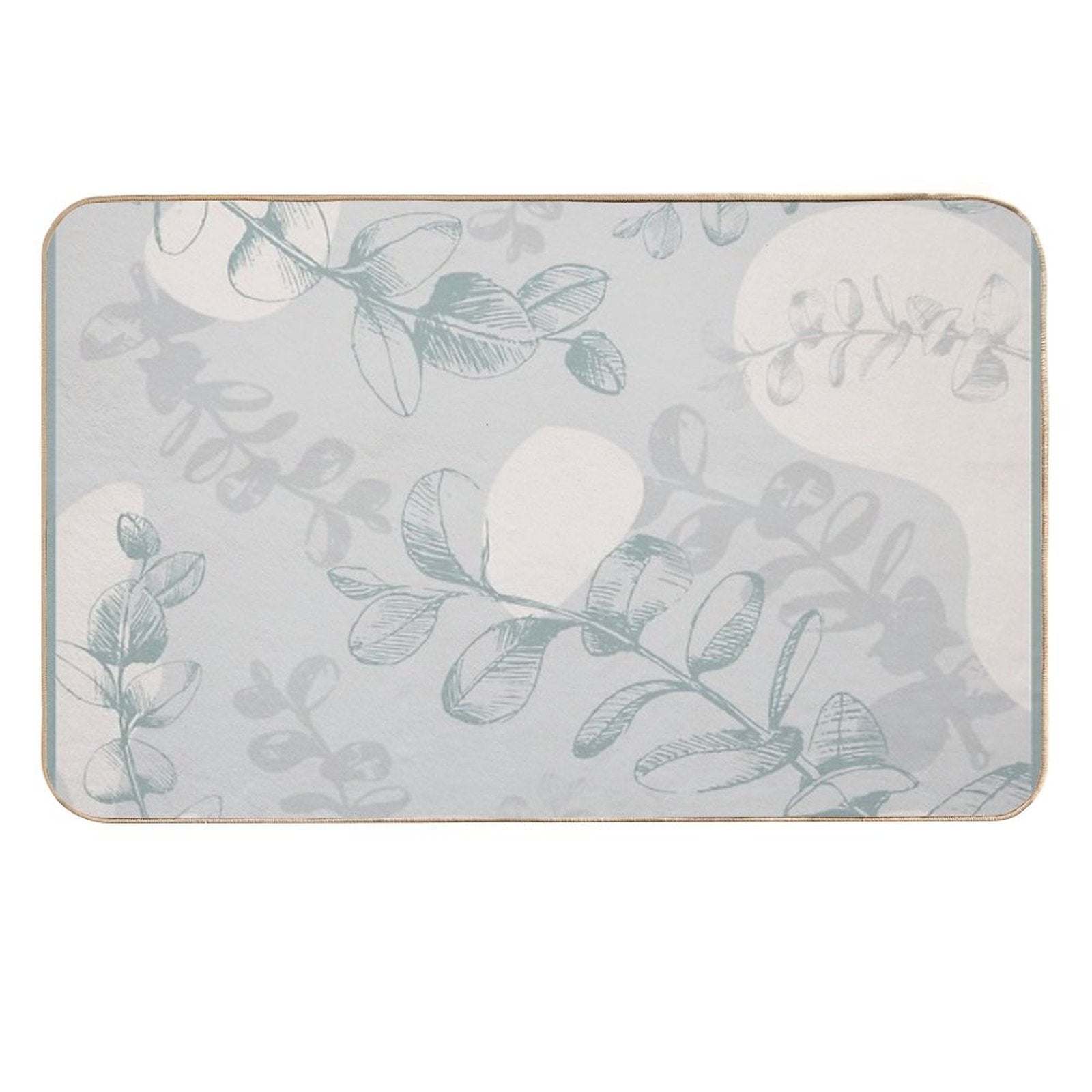 Abstract Eucalyptus  Dirt-Trapping Bath Mat