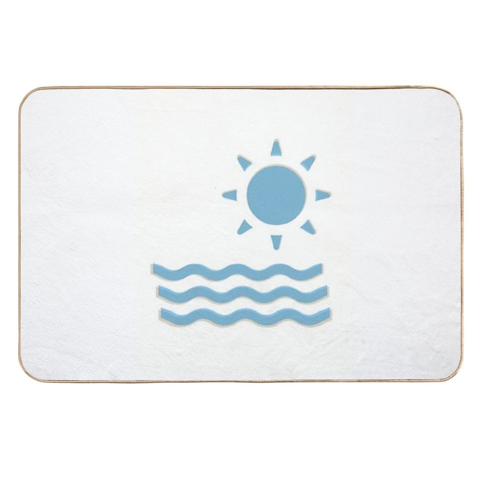 Welcome Summer Abstract, Hot Summer 2023, Summer Sunset, Beach Day  Anti-Trip Bath Mat