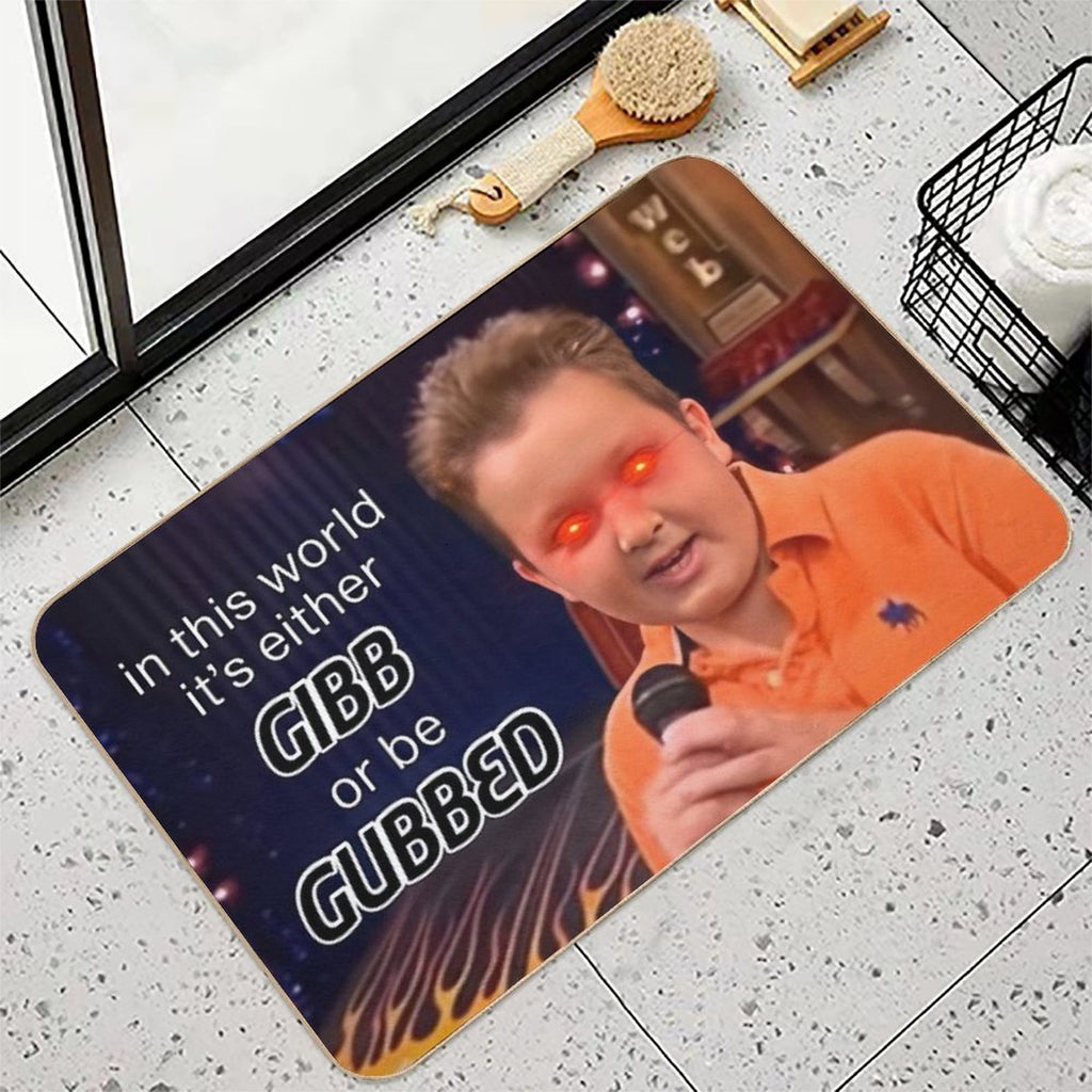 Gibby Rules to Follow  Fade-Resistant Bath Mat