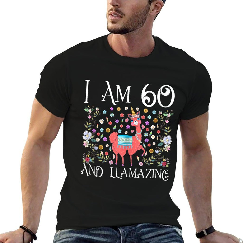 I Am 60 Years Old And Llamazing Llama Happy 60th Birthday  Durable T-Shirt