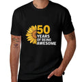 Womens 50th Birthday 50 Years Of Being Awesome 50th Birthday Women  Wrinkle-resistant T-Shirt