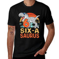 Kids Six A Saurus Rex 6th Birthday Dinosaur 6 Year Old Boys  Vintage-inspired T-Shirt