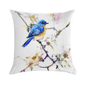 Bluebird And Dogwood Soft Durable Construction Throw Pillow
