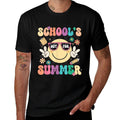 Last Day Of School Retro Schools Out For Summer Teacher Kids Comfortable T-Shirt