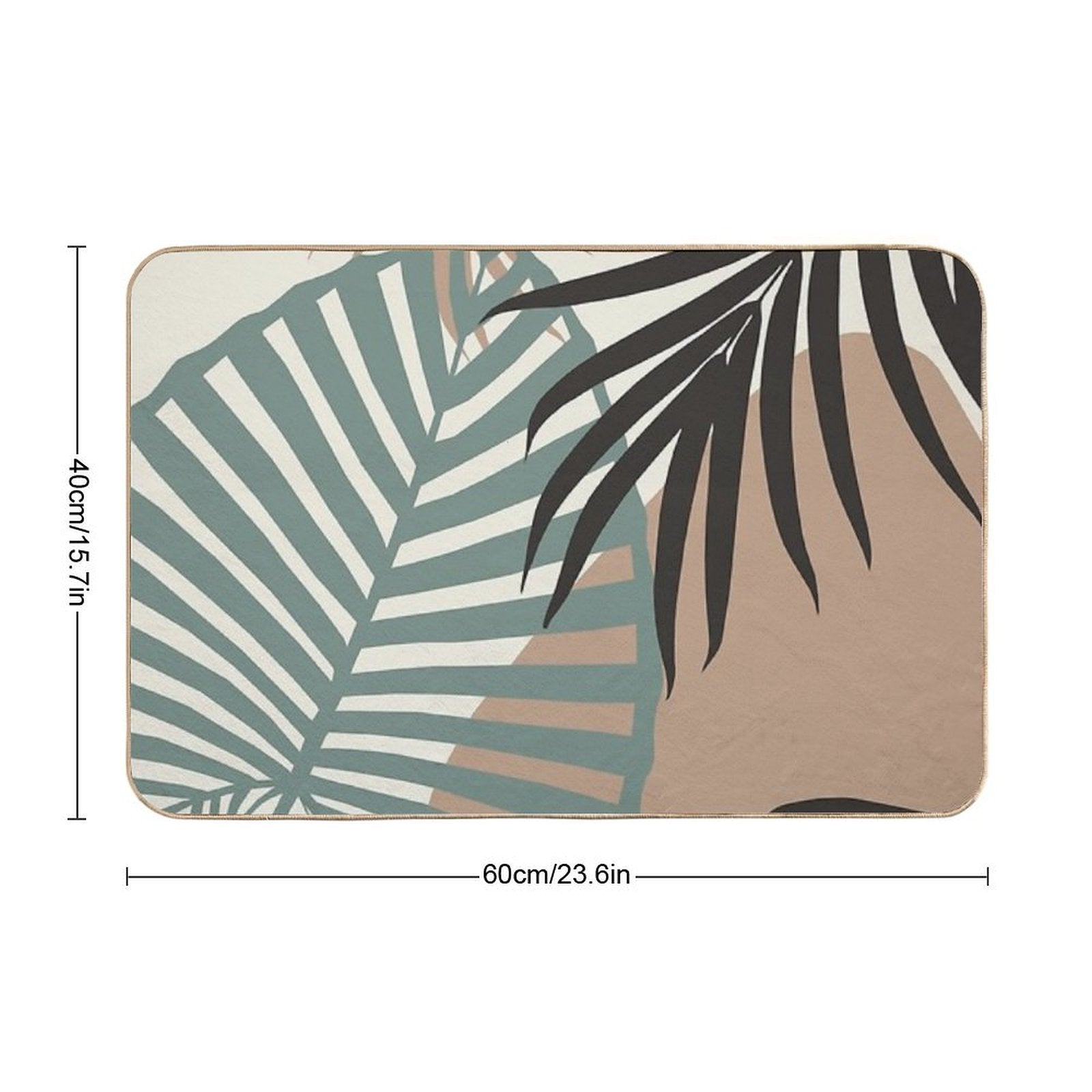 Minimal Jungle Leaves Finesse #1 #tropical #decor #art  Eco-Friendly Bath Mat