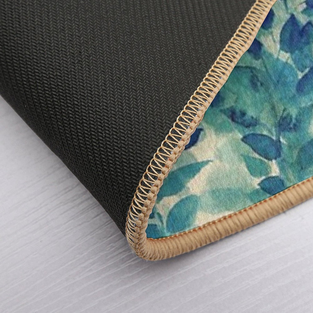 Warm Blue Forest  Eco-Friendly Bath Mat