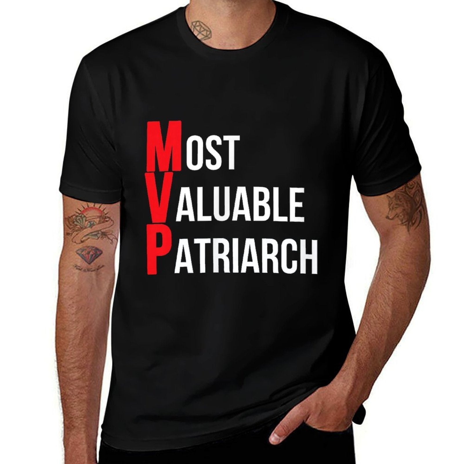 Most Valuable Patriarch Dad Birthday Or Father's Day  Lightweight T-Shirt