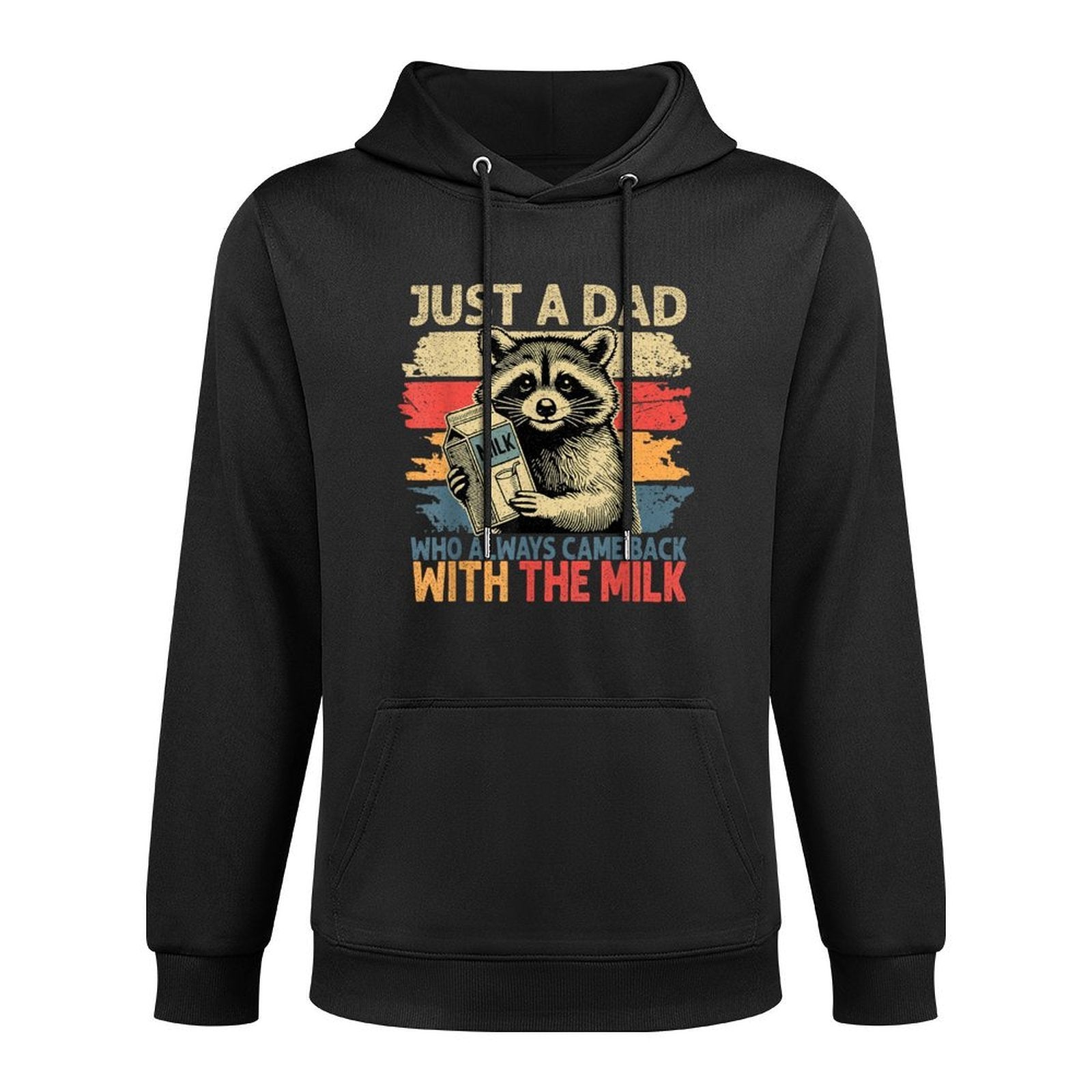 Just A Dad Who Always Came Back With The Milk Fathers Day Relaxed Fit Hoodie