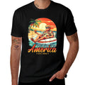 America's Gulf Trump 2024 Retro Beach USA America Mexico  Relaxed-fit T-Shirt