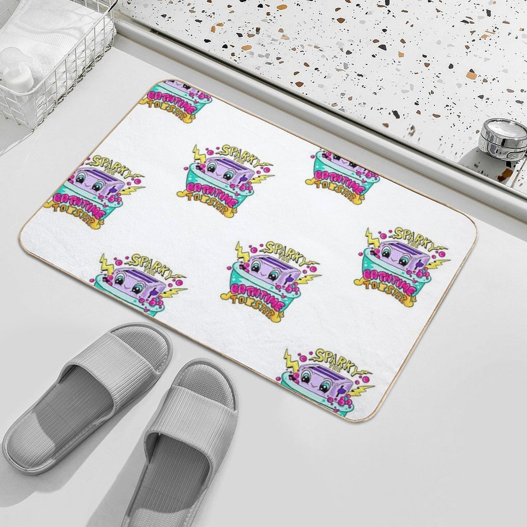 Sparky The Bathtime Toaster  High-Traffic Bath Mat