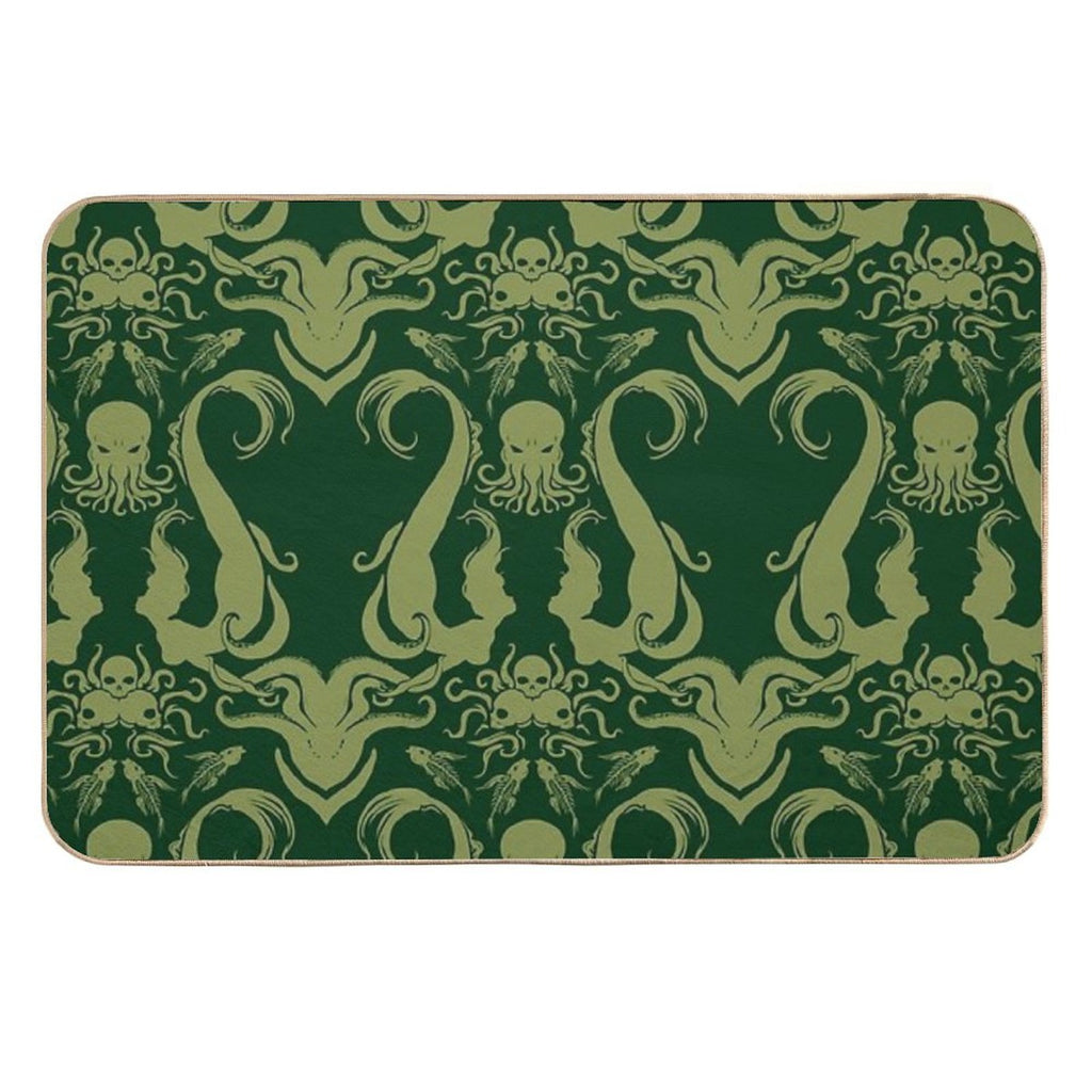 Cthulhu & The Mermaids  Pet-Safe Bath Mat