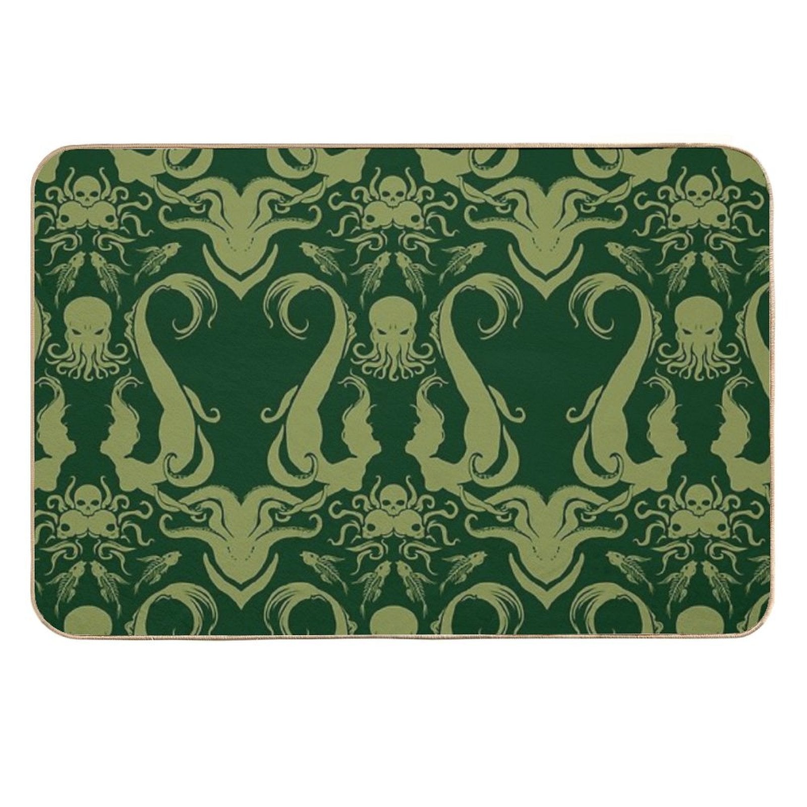 Cthulhu & The Mermaids  Pet-Safe Bath Mat
