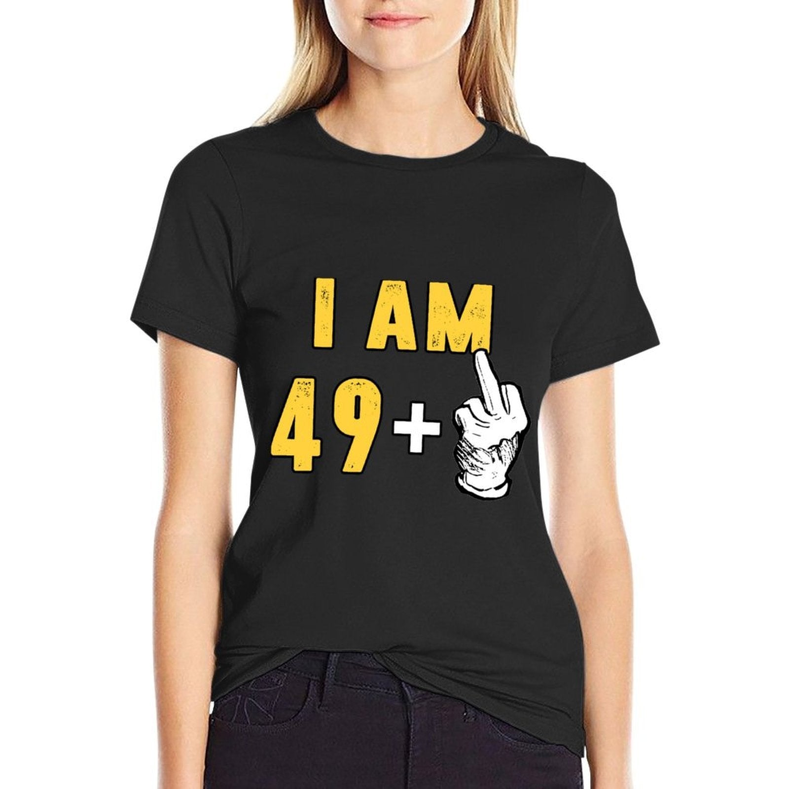 50th Birthday Gag Gift Funny 49 + 1 Sweatshirt  Fade-proof Color T-Shirt