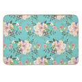 Butterflies,flowers,roses,spring,summer  Repositionable Bath Mat