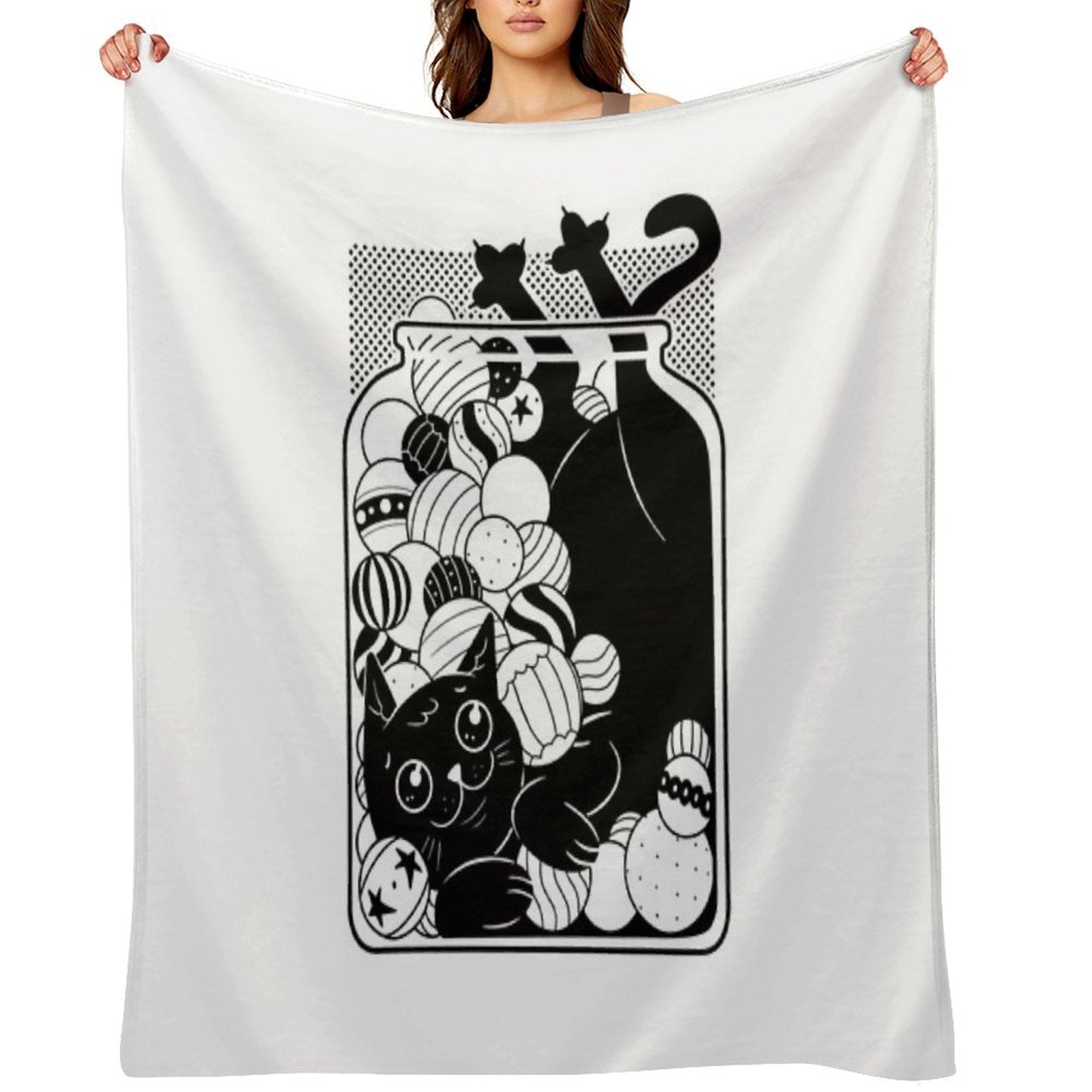 Jingle Cat All-season Throw Blanket