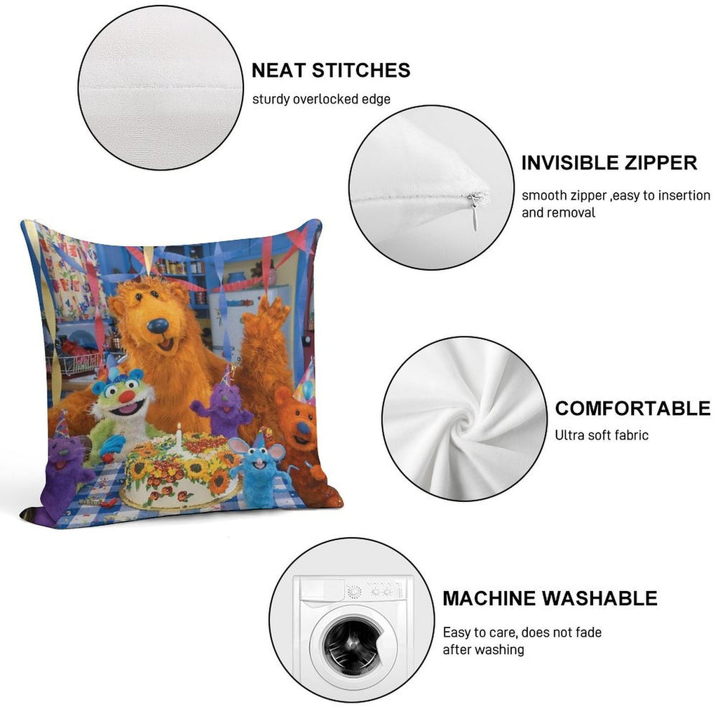 Bear in The Big Blue House Soft Style Accent Throw Pillow