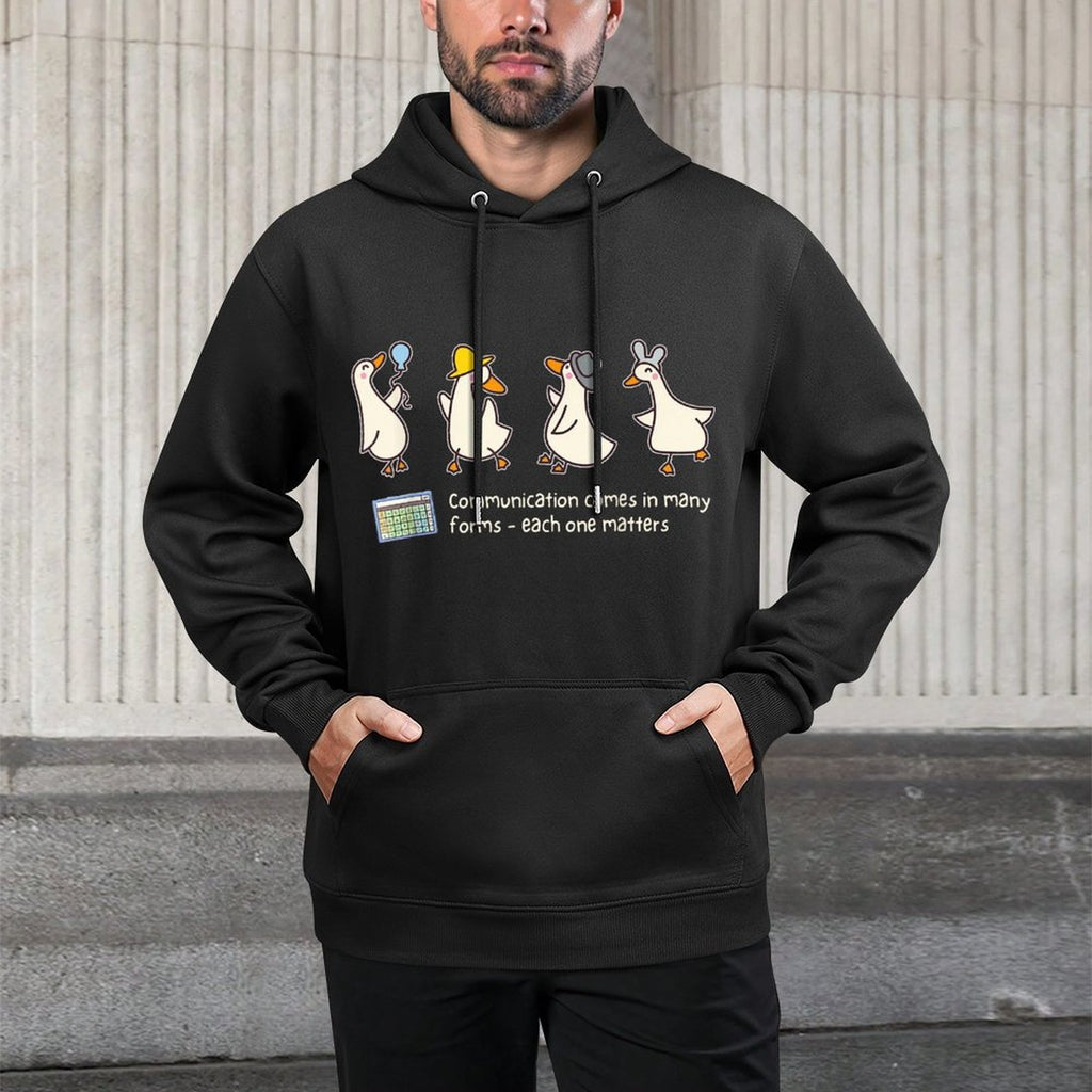 Speech Therapy Speech Language Pathologist SLP Goose Meme Layering Staple Hoodie