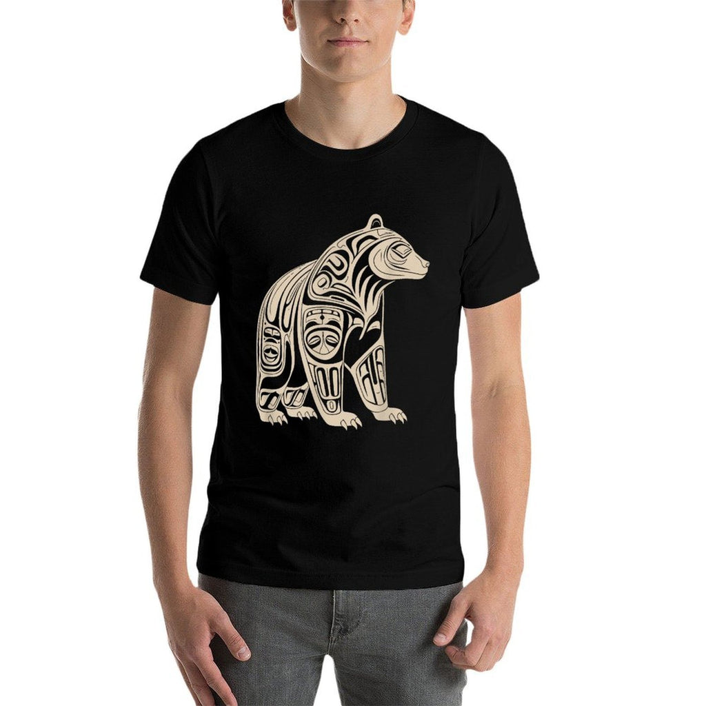 Bear Native Formline Art Salish Haida Tlingit Pacific Animal  Easy-care T-Shirt