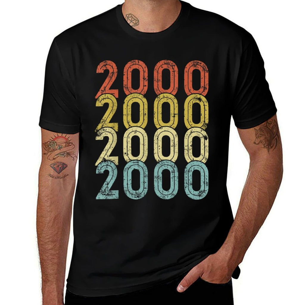 25 Year Old Birthday Vintage 2000 25th Birthday  Odor-resistant T-Shirt