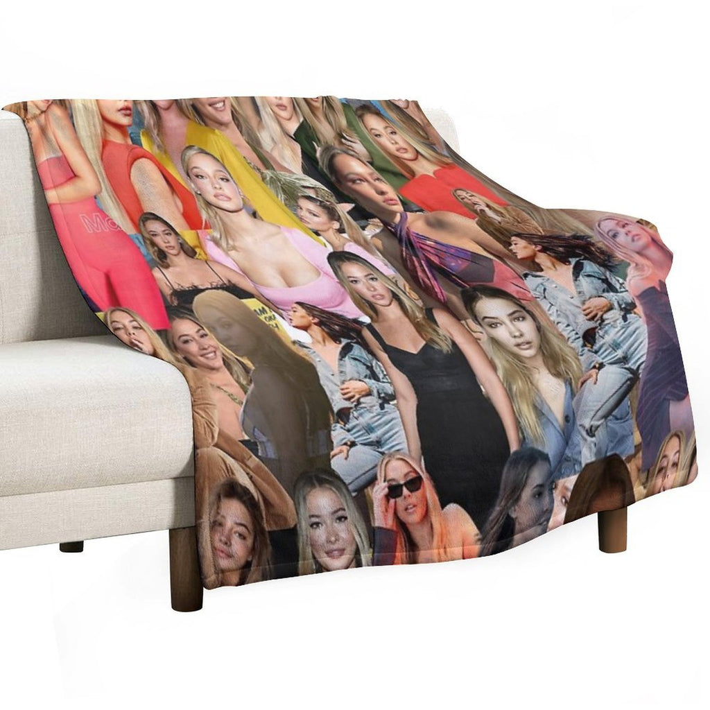 Madelyn Cline Super Fine Beautiful Actress Aesthetic Collage - 1 All-season Throw Blanket