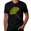 Womens Ginkgo Art Ginkgo Biloba Leaf Ginkgo  Graphic-printed T-Shirt
