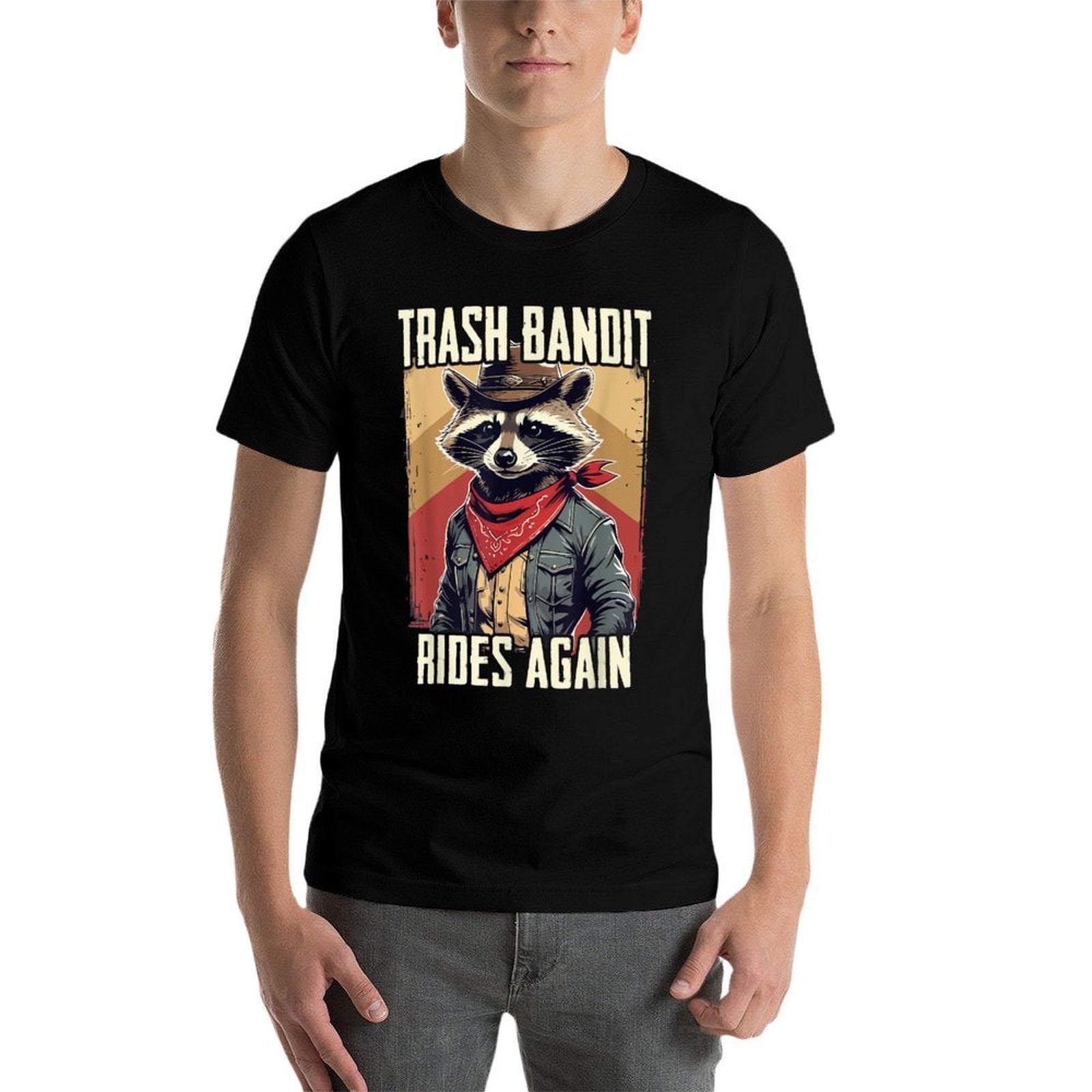 Trash Bandit Rides Again Cowboy Raccoon Meme Kids Women Men  Affordable Price T-Shirt
