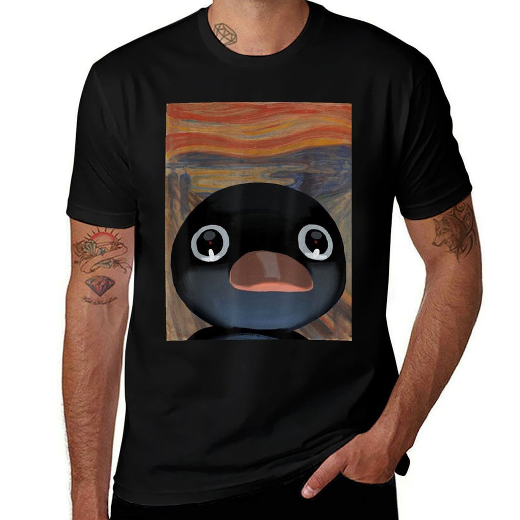 Penguin Noot Scream Funny Penguin Meme  Quick-drying T-Shirt