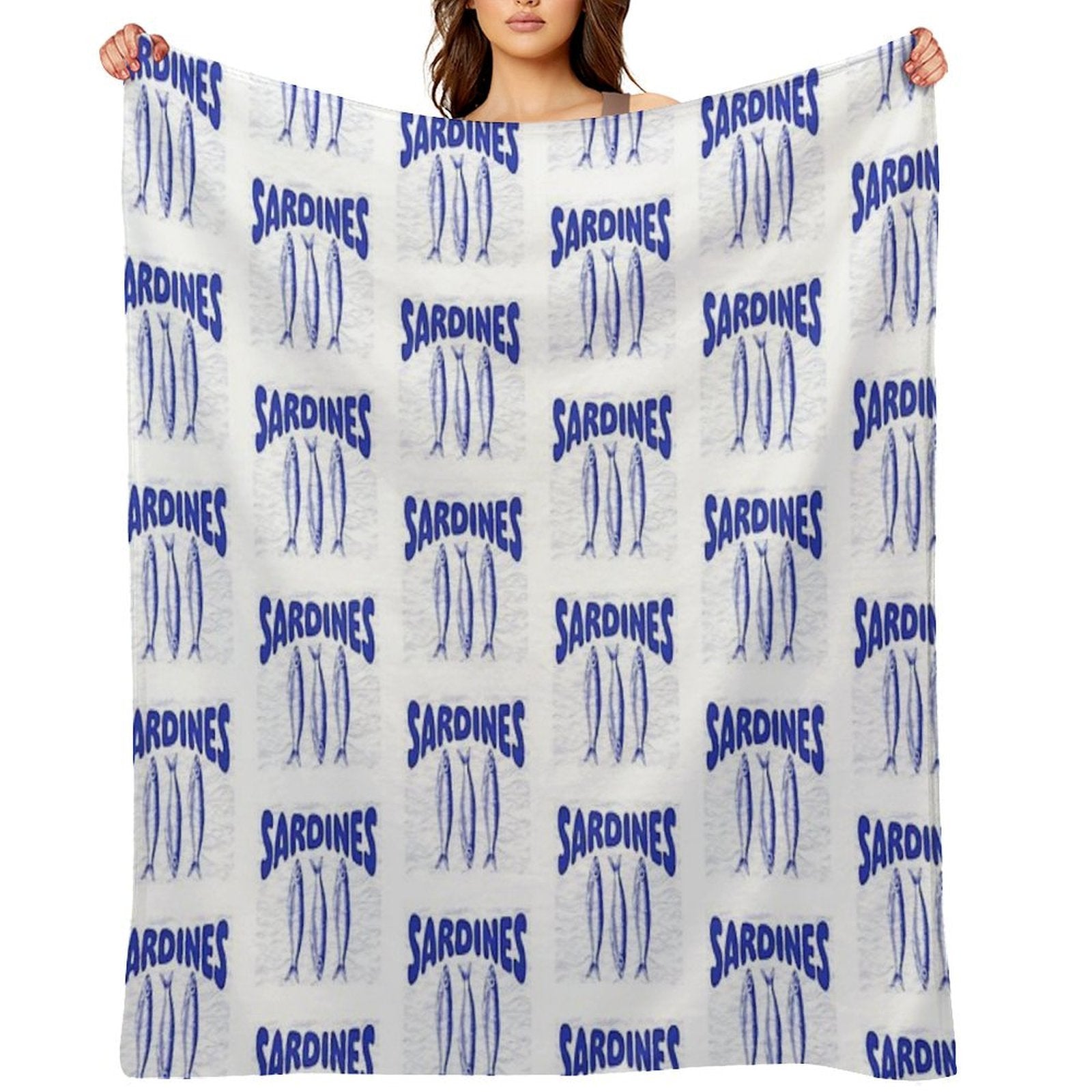 Portuguese Sardines Gift-ready Throw Blanket