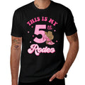 This Is My 5th Rodeo Western Cowgirl 5 Year Old Birthday  Easy-care T-Shirt