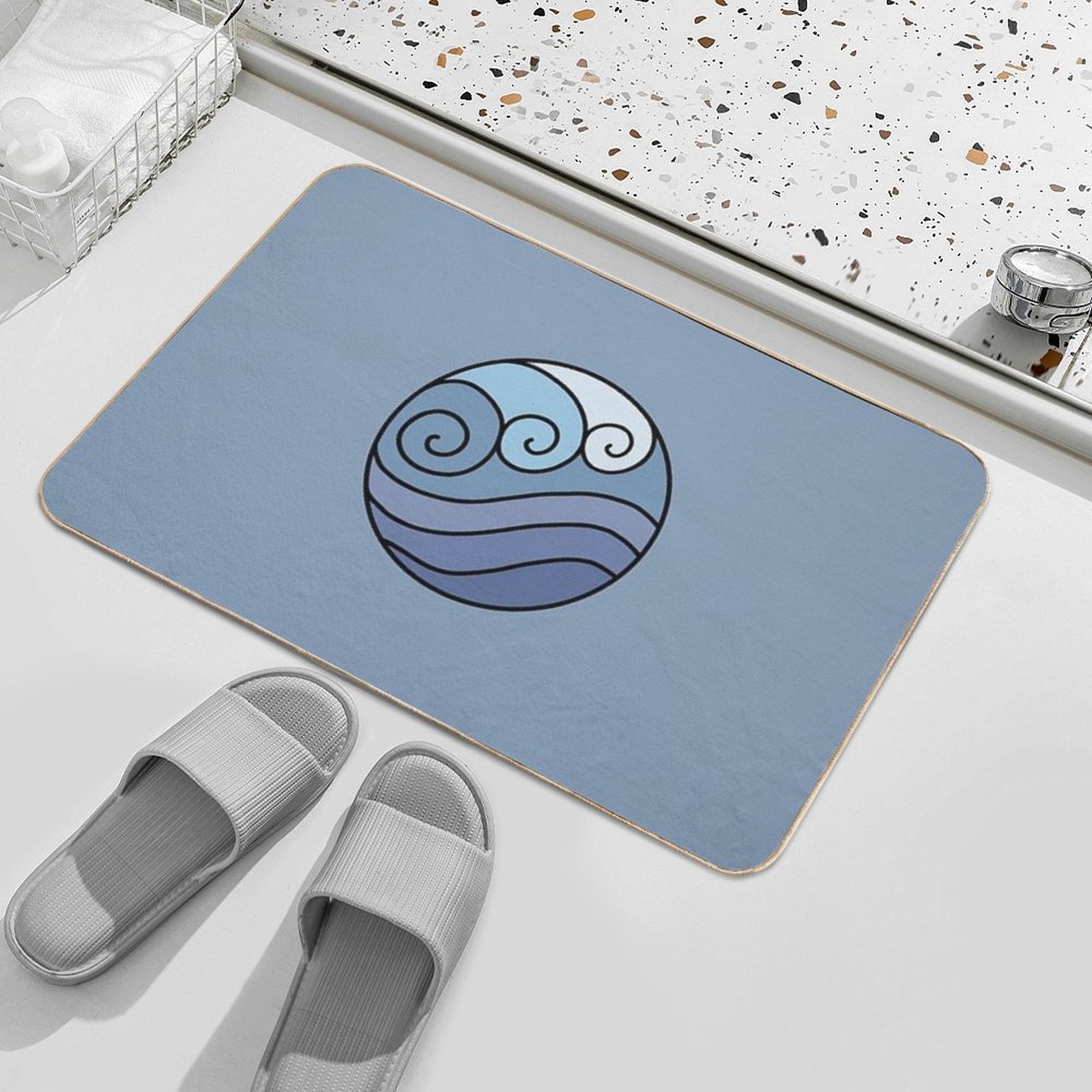 Water Tribe  Fade-Resistant Bath Mat