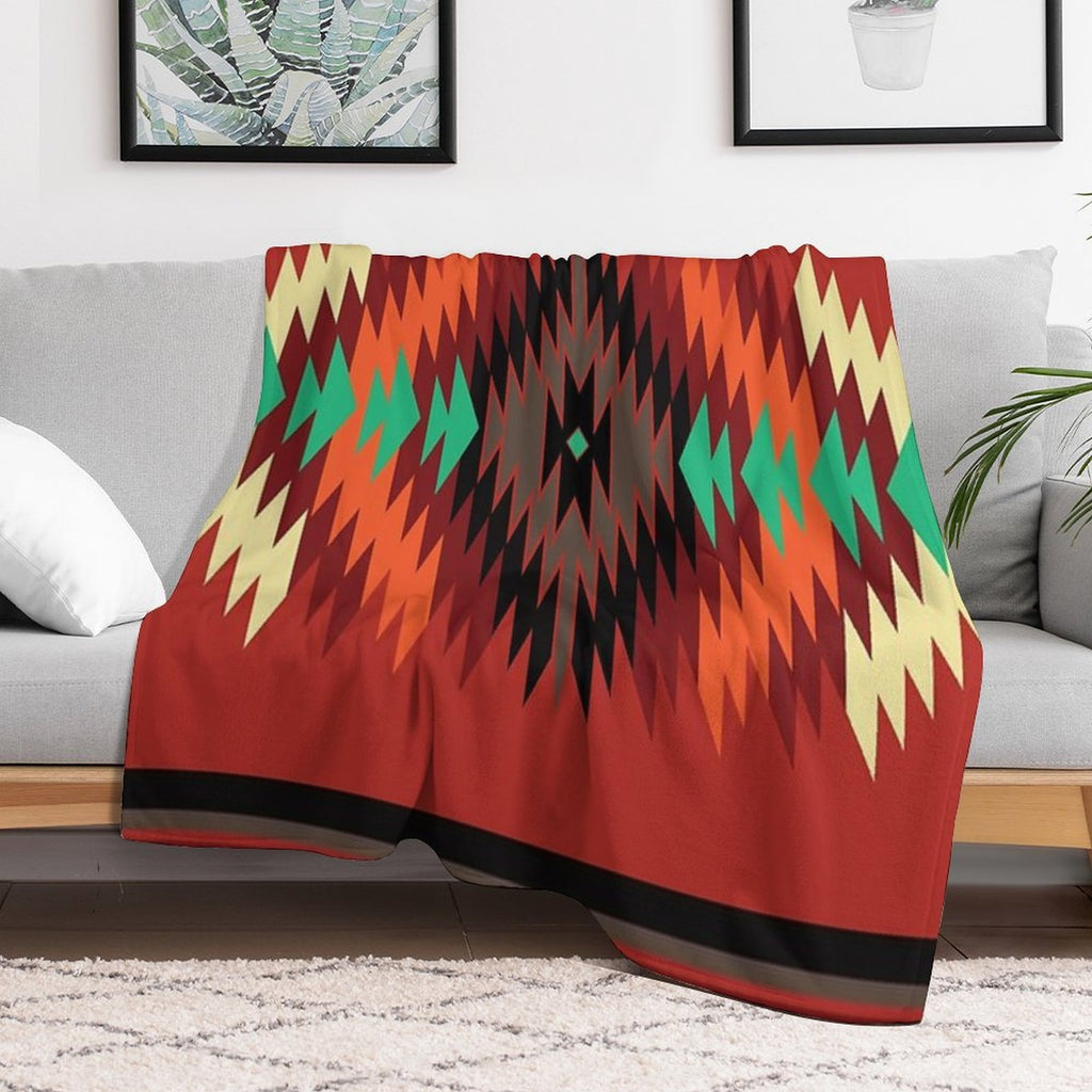 Navajo Blanket Design 5 Easy Care Throw Blanket