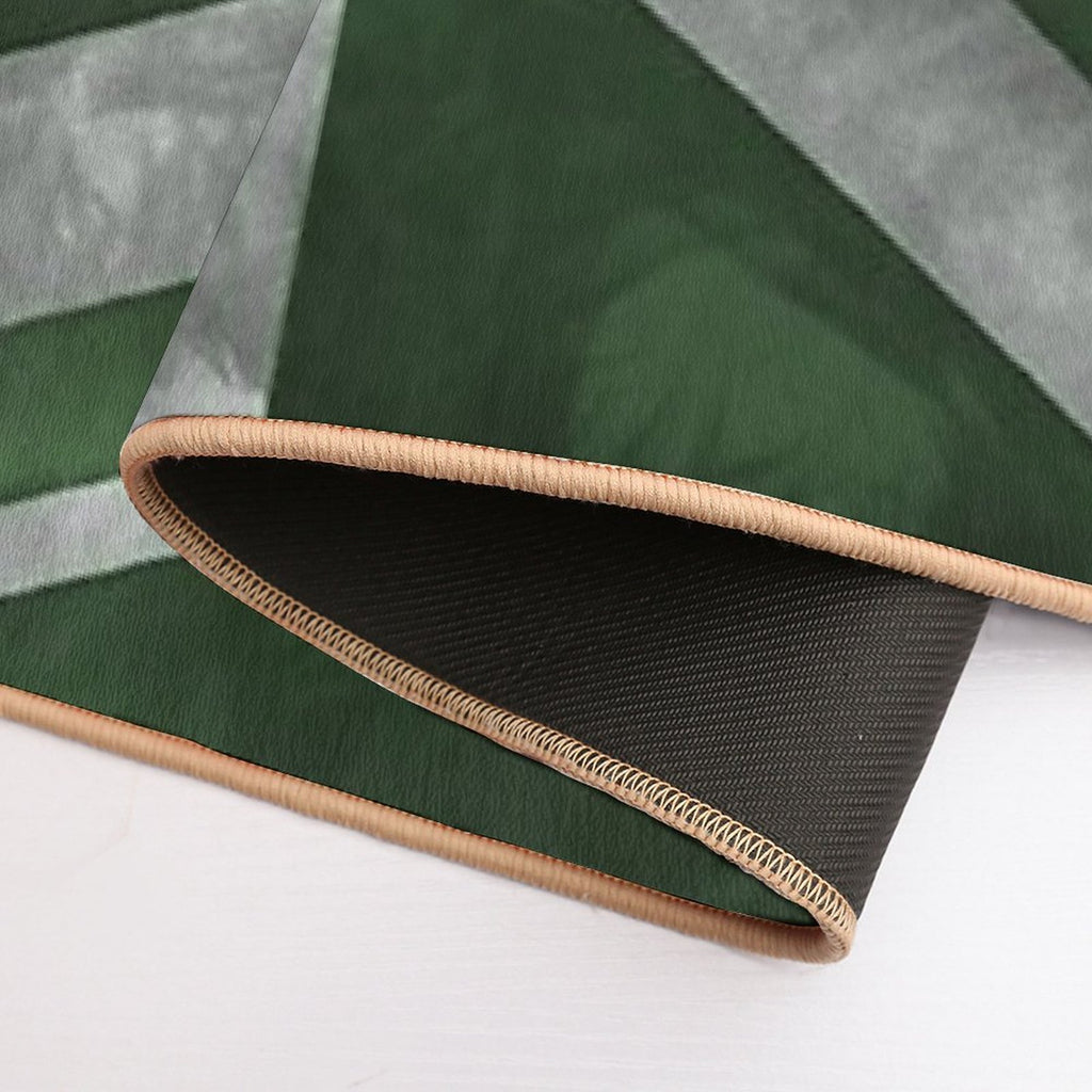 Green Distressed Union Jack  Dirt-Trapping Bath Mat