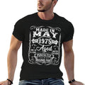 Vintage Made In May 1975 50 Years Old 50th Birthday Men Dad Comfortable T-Shirt