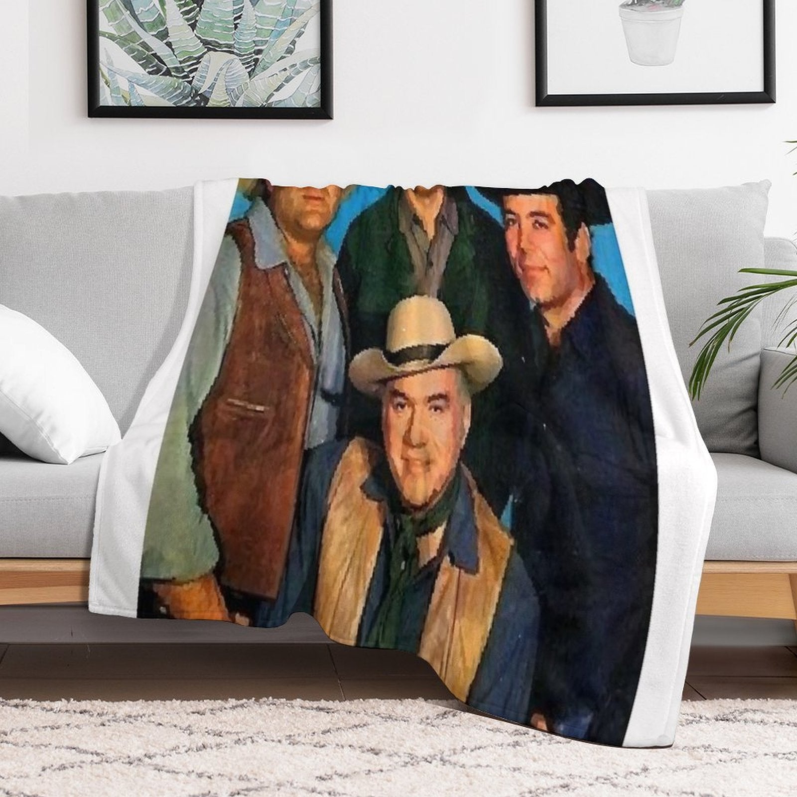 BONANZA Family Anti-pilling Throw Blanket