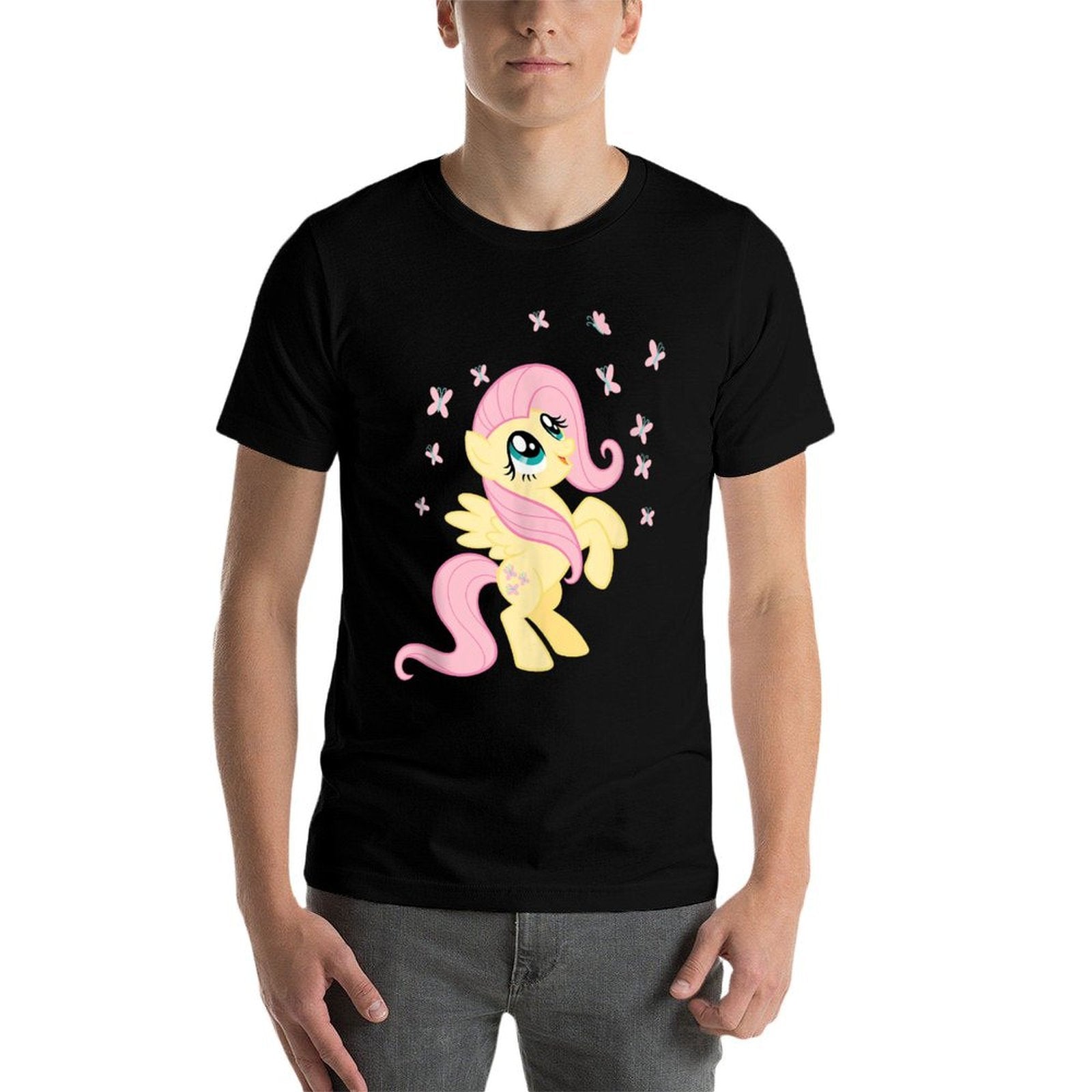 My Little Pony Fluttershy Surrounded By Butterflies  Durable T-Shirt
