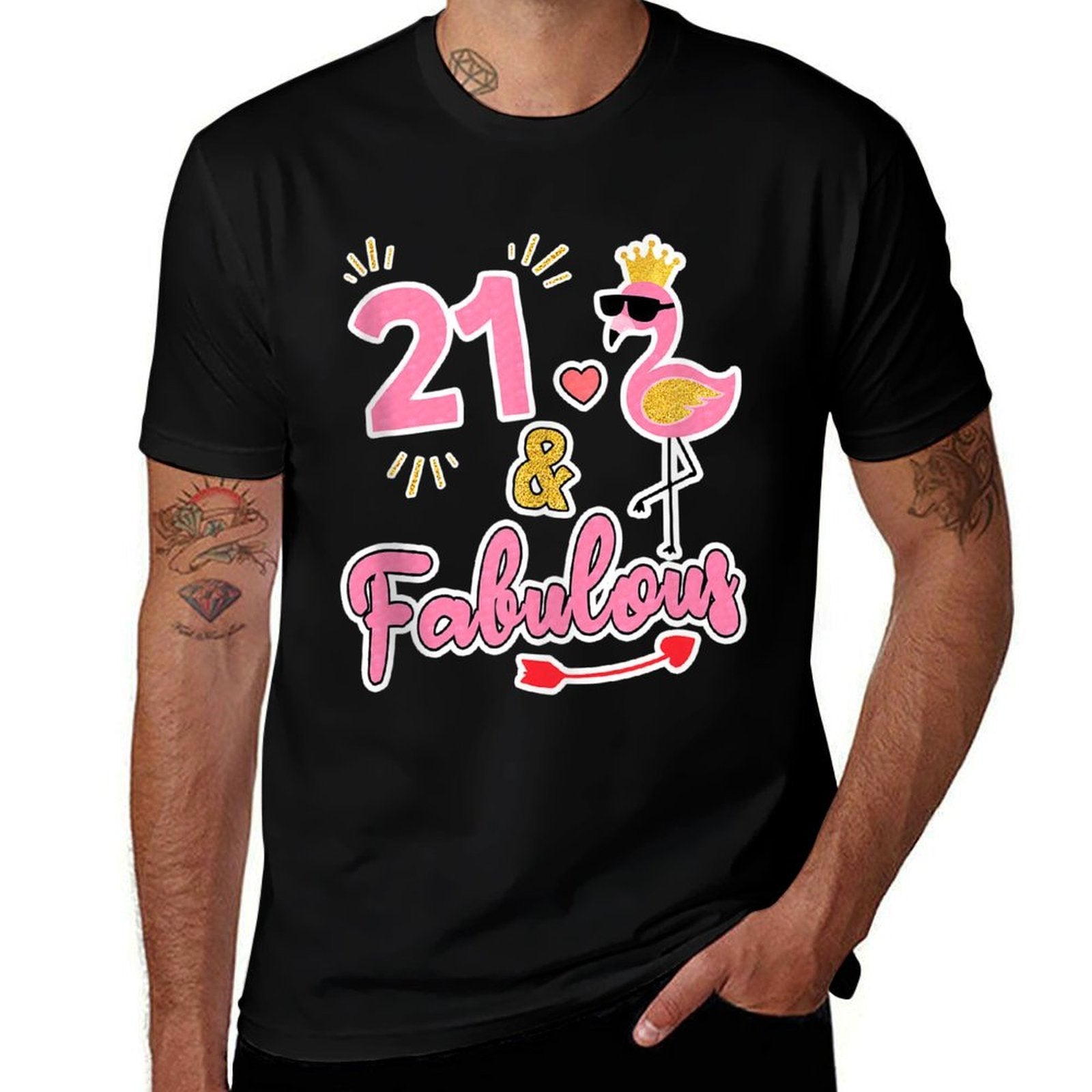 21 And Fabulous - 21 Years Old Gift - 21st Birthday  Odor-resistant T-Shirt