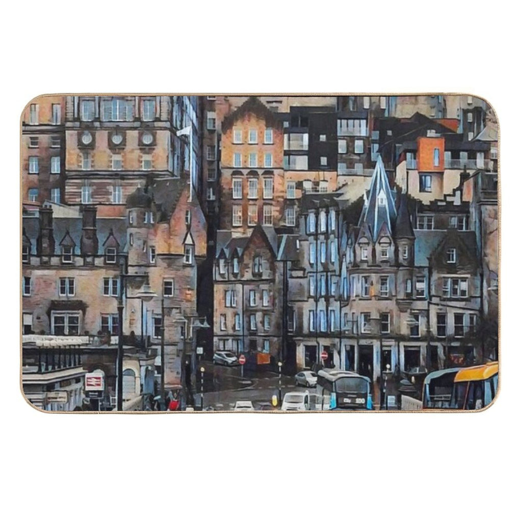 Edinburgh Skyline  Versatile Bath Mat