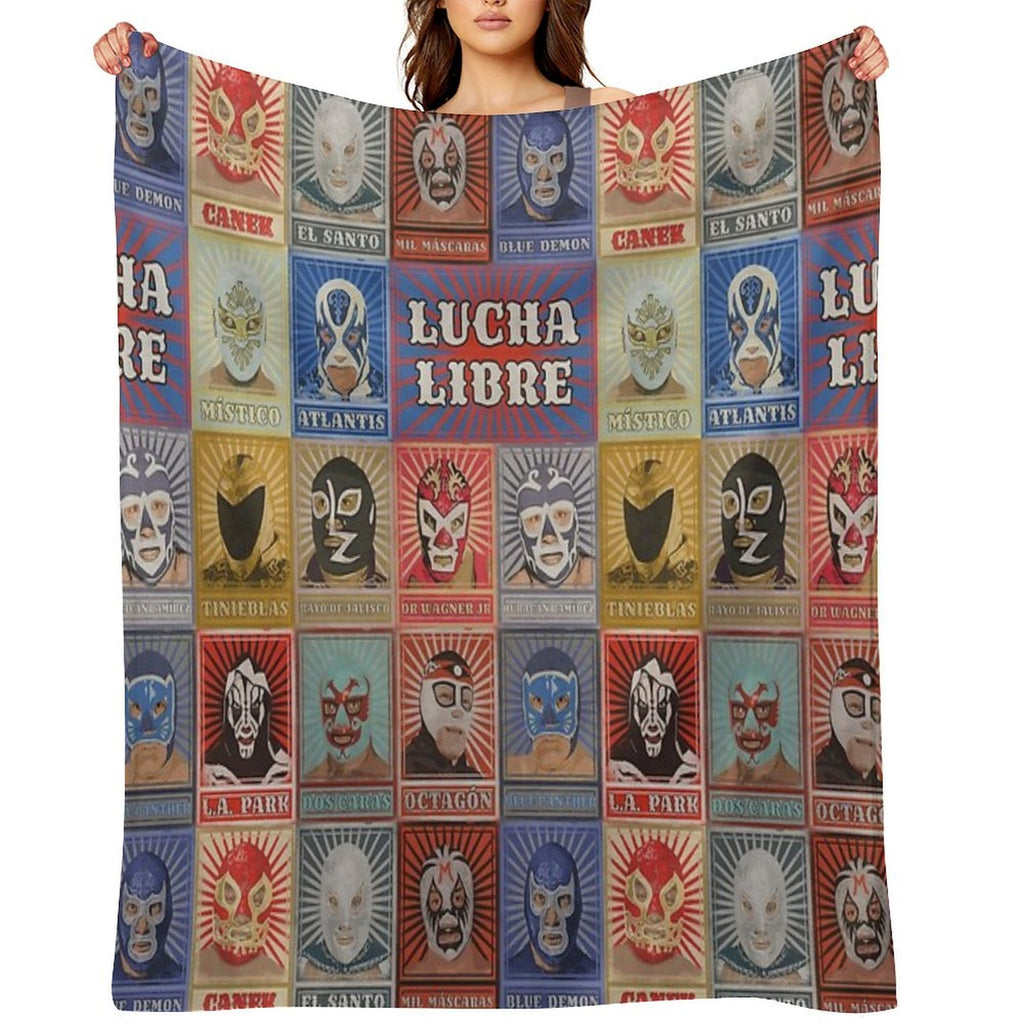 Lucha Libre Legends All-season Throw Blanket